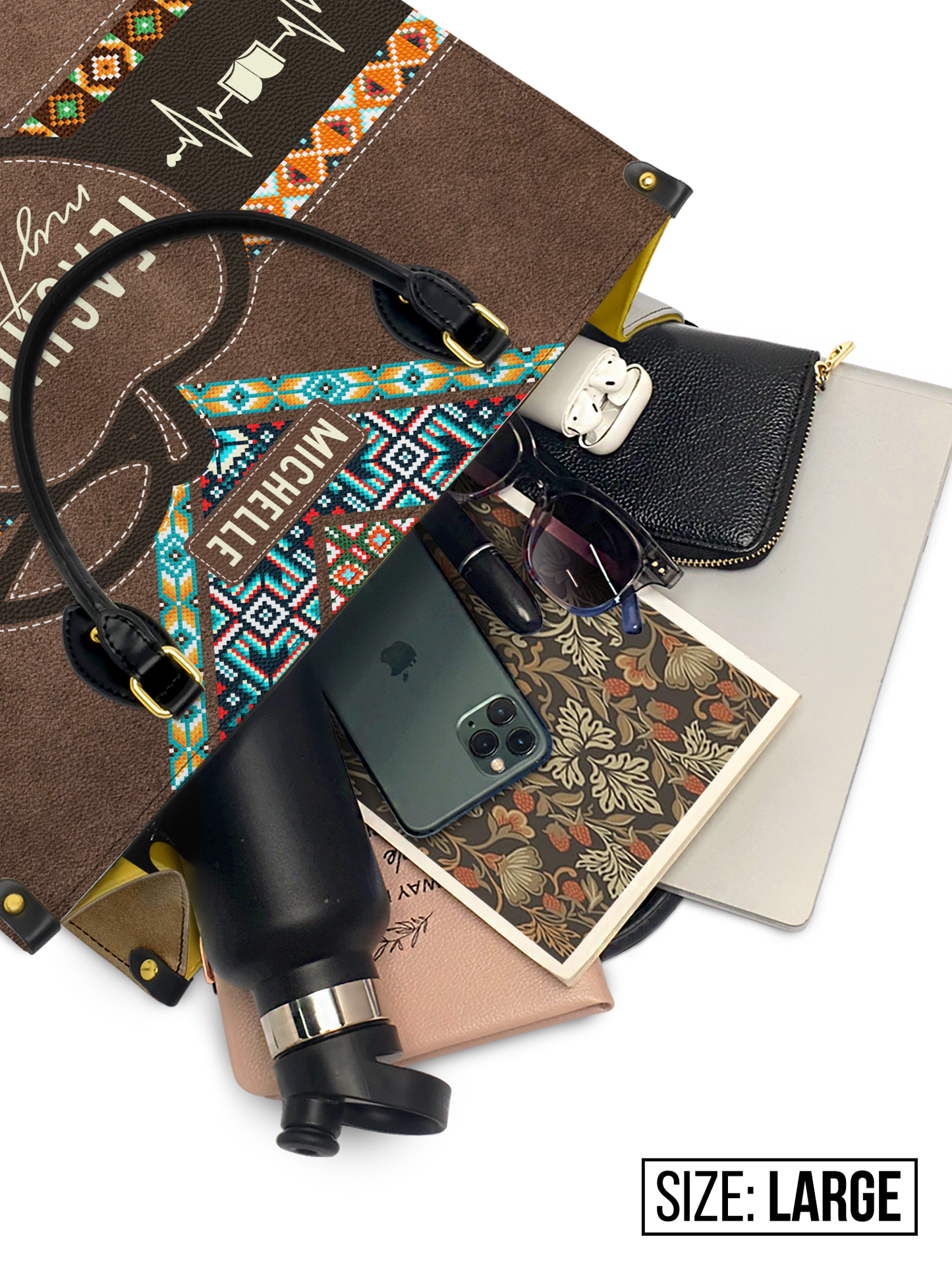 Teaching My Tribe Leather Bag