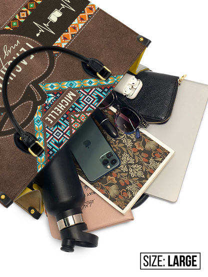 Teaching My Tribe Leather Bag