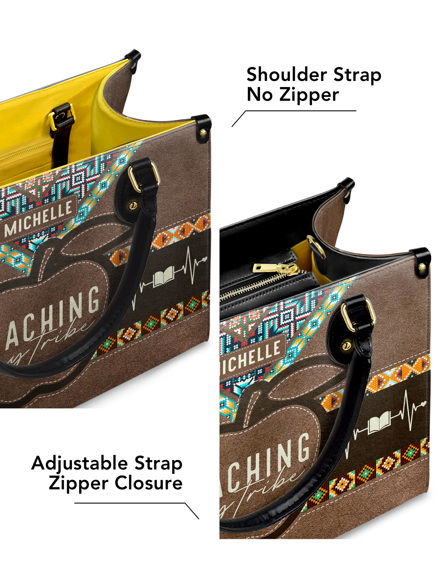 Teaching My Tribe Leather Bag