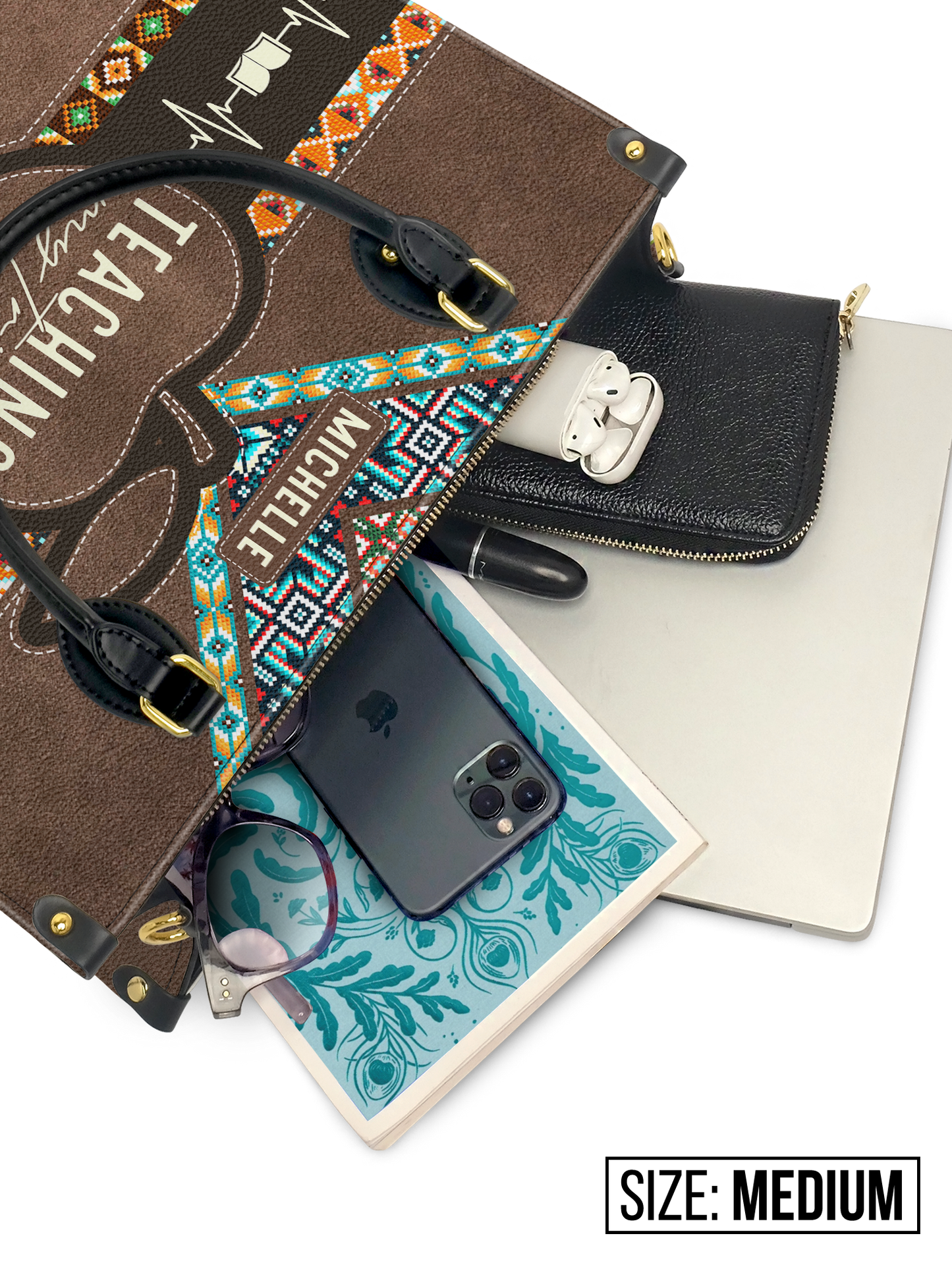 Teaching My Tribe Leather Bag