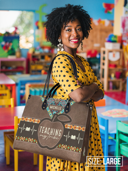 Teaching My Tribe Leather Bag