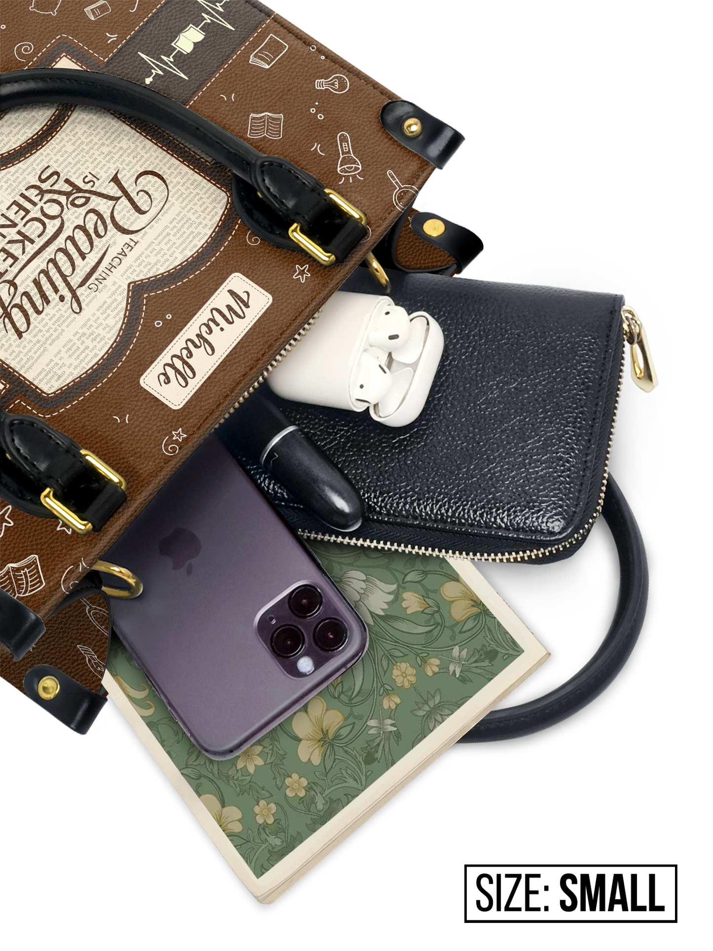 Teaching Reading Is Rocket Science Leather Bag