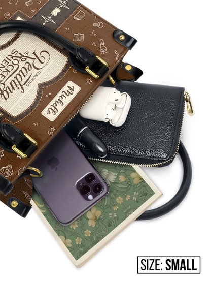 Teaching Reading Is Rocket Science Leather Bag