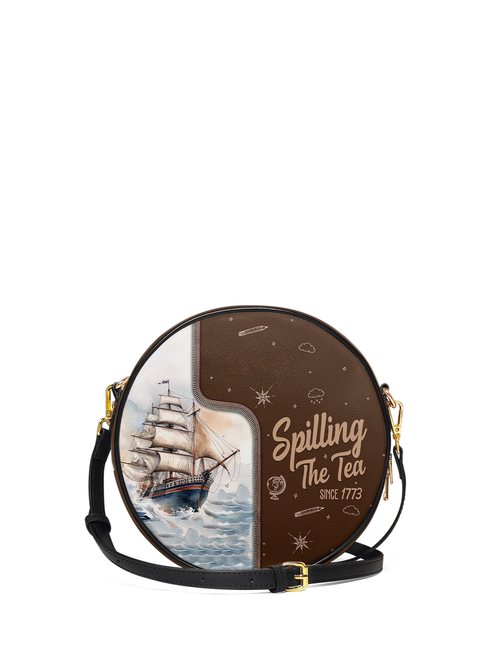 Spilling The Tea Since Circle Crossbody Bag