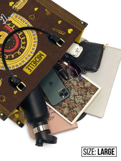 This Is How I Roll School Bus Driver Leather Bag