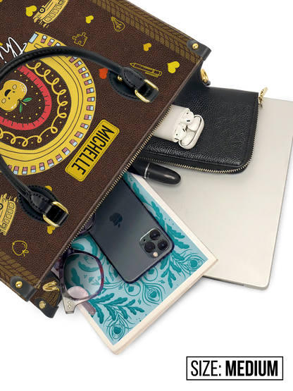 This Is How I Roll School Bus Driver Leather Bag