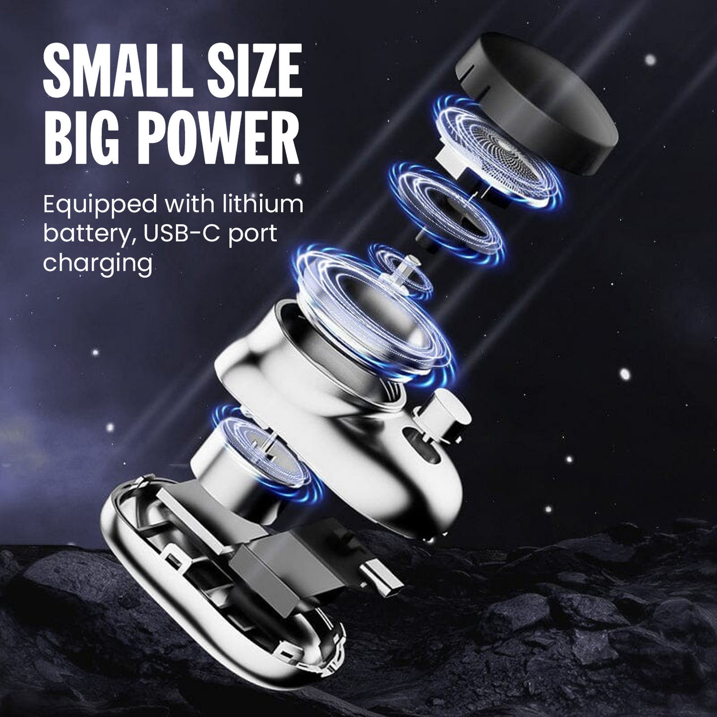 TLOPA® Mini-Shave Portable Electric Shaver