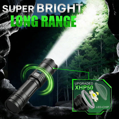 990000LM Super Bright Survival Flashlight for Every Adventure!