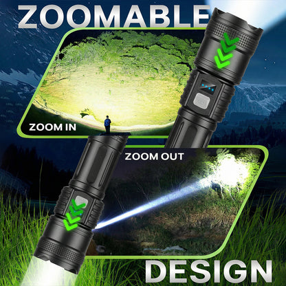 990000LM Super Bright Survival Flashlight for Every Adventure!