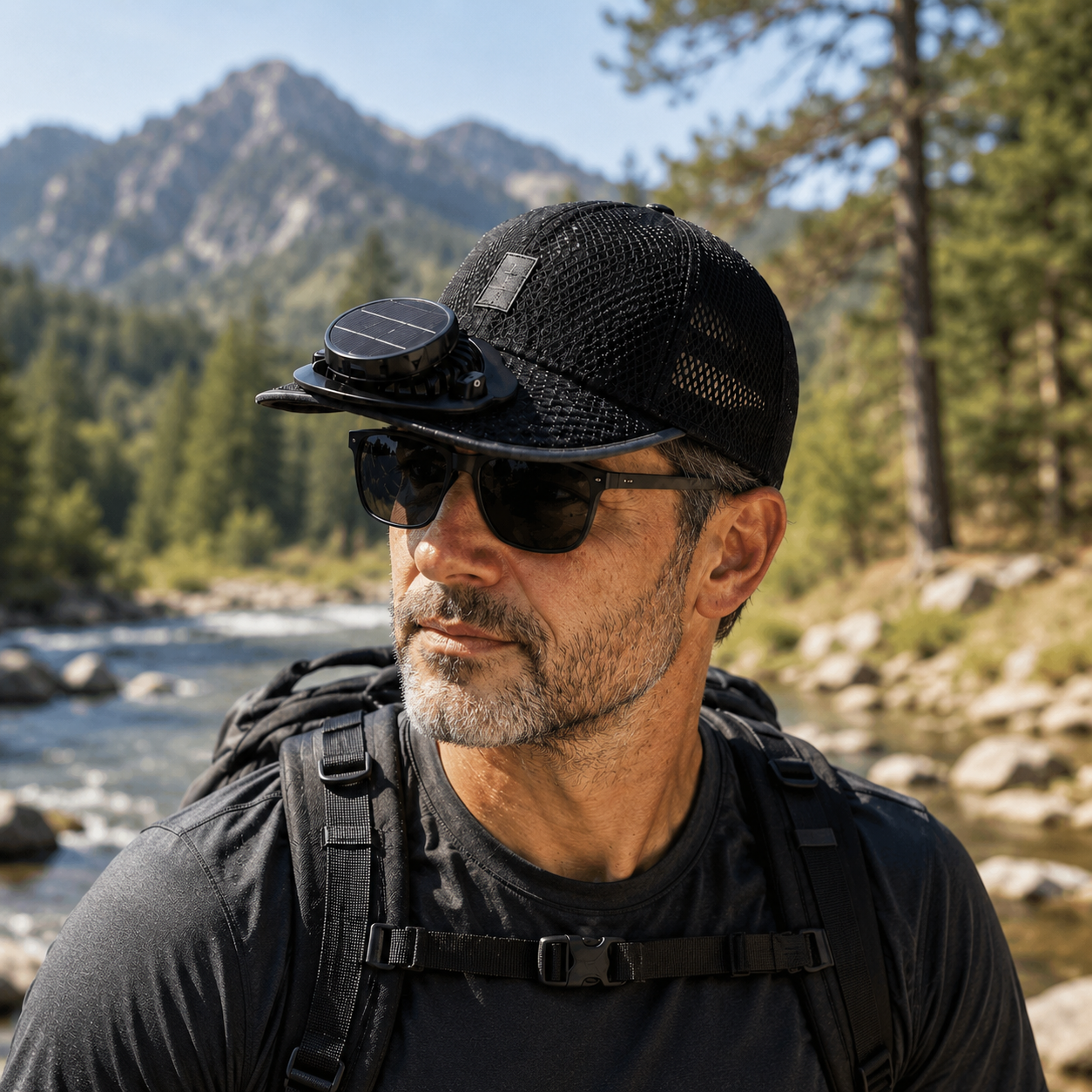 BIGGEST SALE 50% OFF ✨ 2026 Pro Outdoor Cooling Hat – Solar + USB Dual-Powered Fan Cap with UPF 50+ Sun Protection