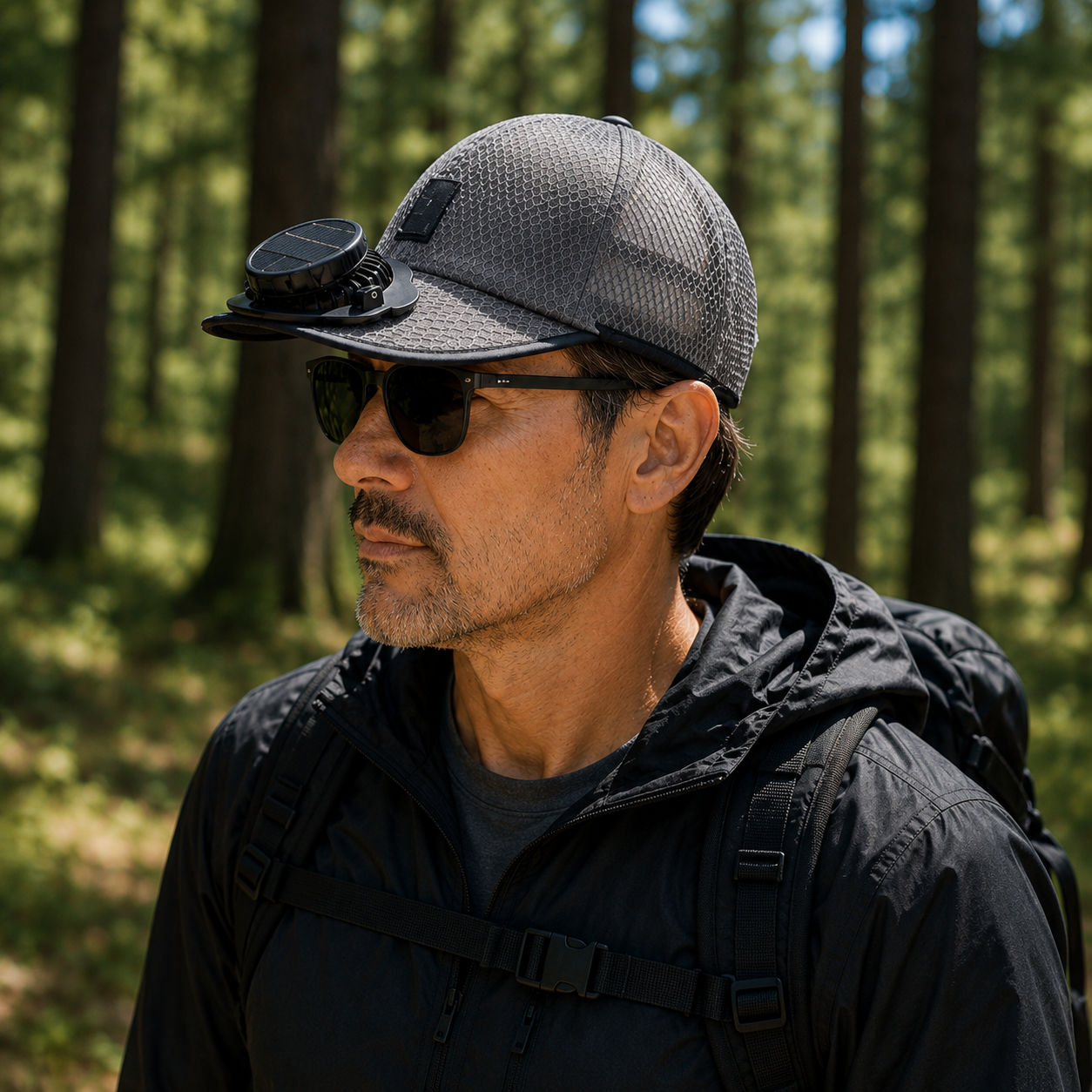 BIGGEST SALE 50% OFF ✨ 2026 Pro Outdoor Cooling Hat – Solar + USB Dual-Powered Fan Cap with UPF 50+ Sun Protection