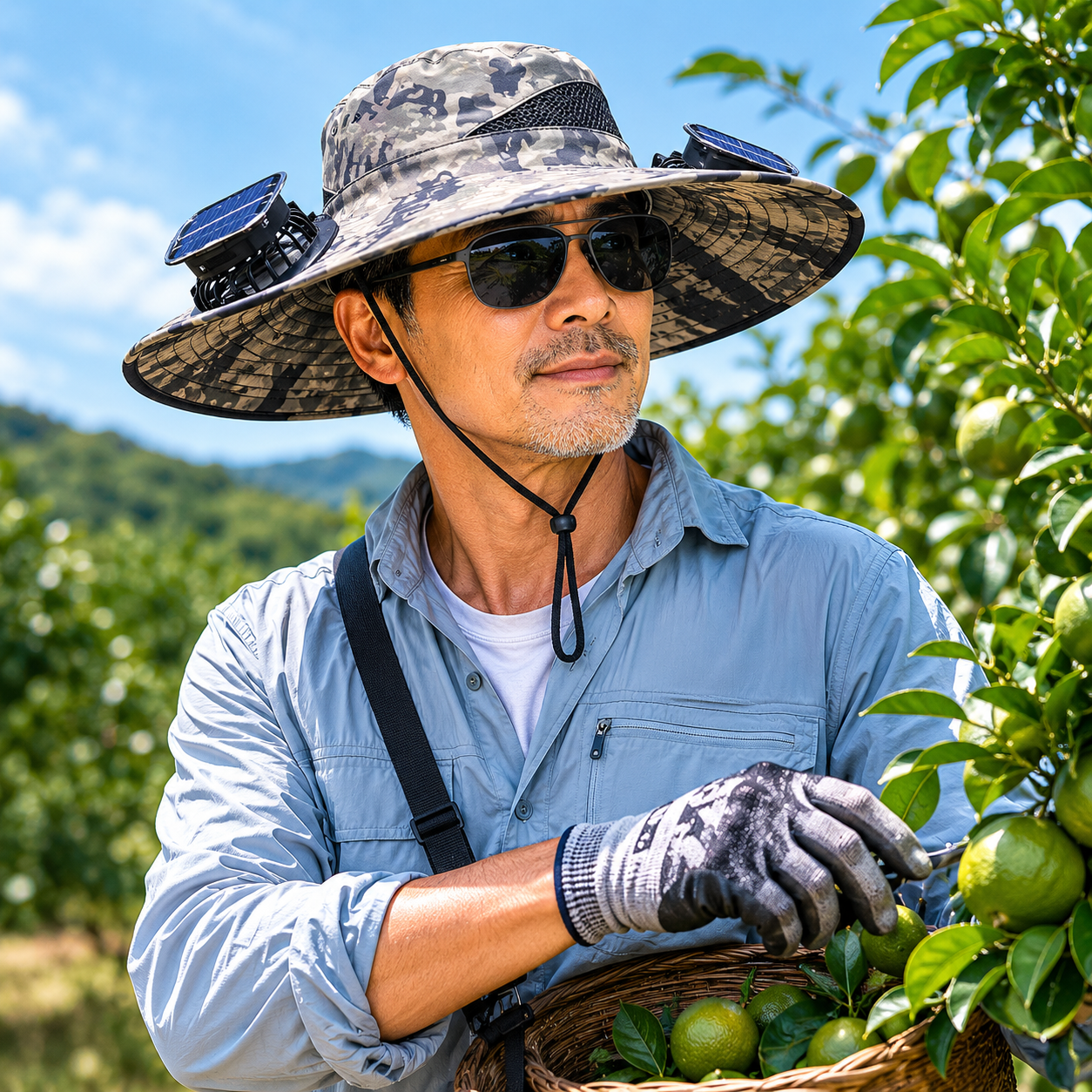 Father's Day Best Sellers ☀️Solar-Powered Outdoor Cooling Fan Hat With Mist