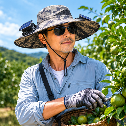 Father's Day Best Sellers ☀️Solar-Powered Outdoor Cooling Fan Hat With Mist