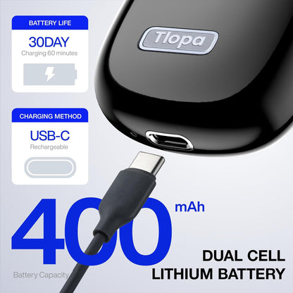TLOPA® Pocket Shaver USB Mini Shavers for Men