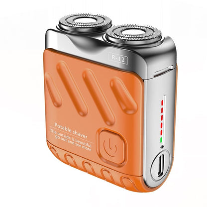 SALE 70% OFF + FREE GIFT 🔥 Portable Mini Rotary Electric Shaver, 9000RPM Magnetic Dual-Head, Rechargeable IPX7 Waterproof Wet/Dry