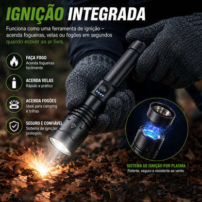 🔥60% DE DESCONTO!!⏰ 🔦 Super Bright Ultimate Tactical Flashlight, Resistência de Grau Militar – Feita para Qualquer Emergência