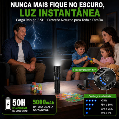 🔥60% DE DESCONTO!!⏰ 🔦 Super Bright Ultimate Tactical Flashlight, Resistência de Grau Militar – Feita para Qualquer Emergência
