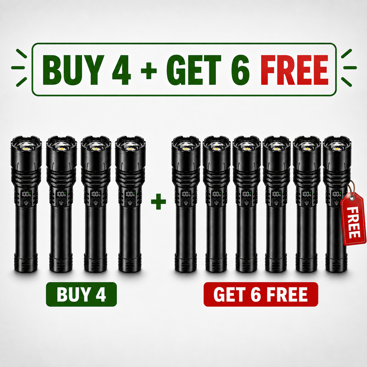 🔦 Super Bright Tactical Survival Flashlight