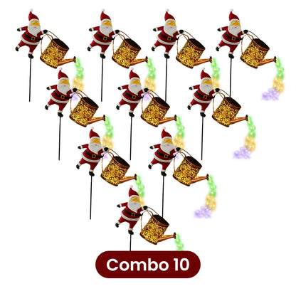 TLOPA® Solar Santa Claus Watering Can Light 🎄