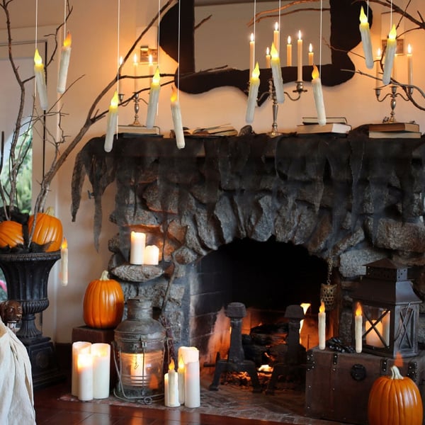 2025 Holiday Magic Flameless Floating Candles (12PCs With Wand)