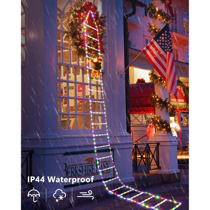 TLOPA® LED Christmas Ladder Decoration Lights with Santa Claus