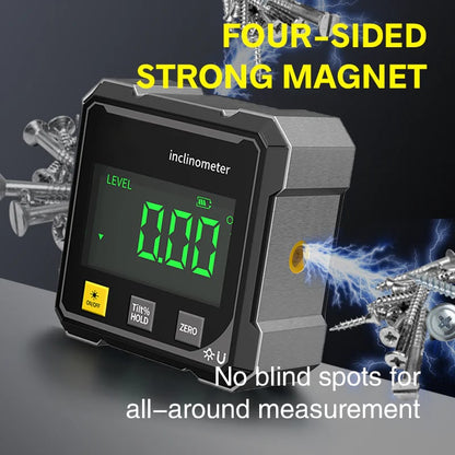📢🔧 HOT SALE 50% OFF 🔥4-Side Magnetic Digital Angle Gauge with Laser