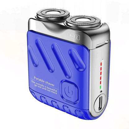 SALE 70% OFF + FREE GIFT 🔥 Portable Mini Rotary Electric Shaver, 9000RPM Magnetic Dual-Head, Rechargeable IPX7 Waterproof Wet/Dry