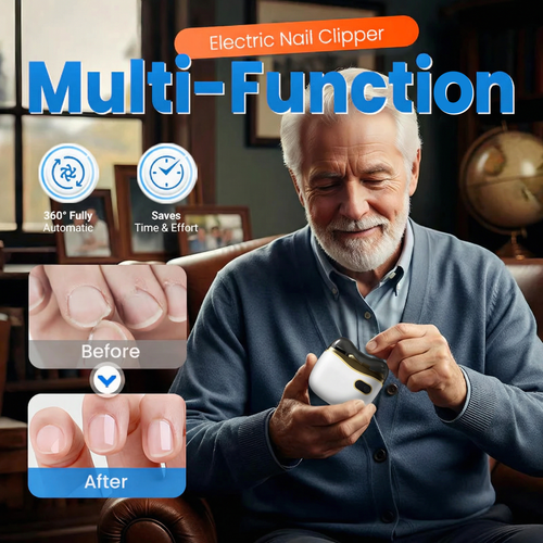 ✨ 2026 Upgraded 2-in-1 Electric Nail Clipper & Polisher for Adults and Children ✨