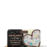 Assistant Principal If You Think My Hands Are Full You Should See My Heart NNRZ01108171IP Zip Around Leather Wallet