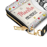 Maestra NNRZ01104860IZ Zip Around Leather Wallet