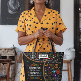 Math Gives Us Hope That Every Problem Has A Solution DNRZ30088955ZR Leather Tote Bag