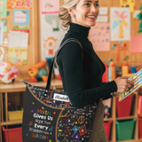 Math Gives Us Hope That Every Problem Has A Solution DNRZ30088955ZR Leather Tote Bag