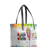 Paraeducator Teacher DNRZ30081567IR Leather Tote Bag