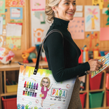 Paraeducator Teacher DNRZ30081567IR Leather Tote Bag