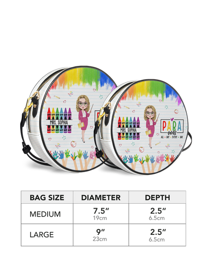 Paraeducator Teacher Circle Crossbody Bag