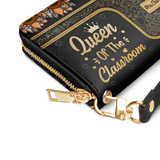 Queen Of The Classroom NNRZ01103791FG Zip Around Leather Wallet