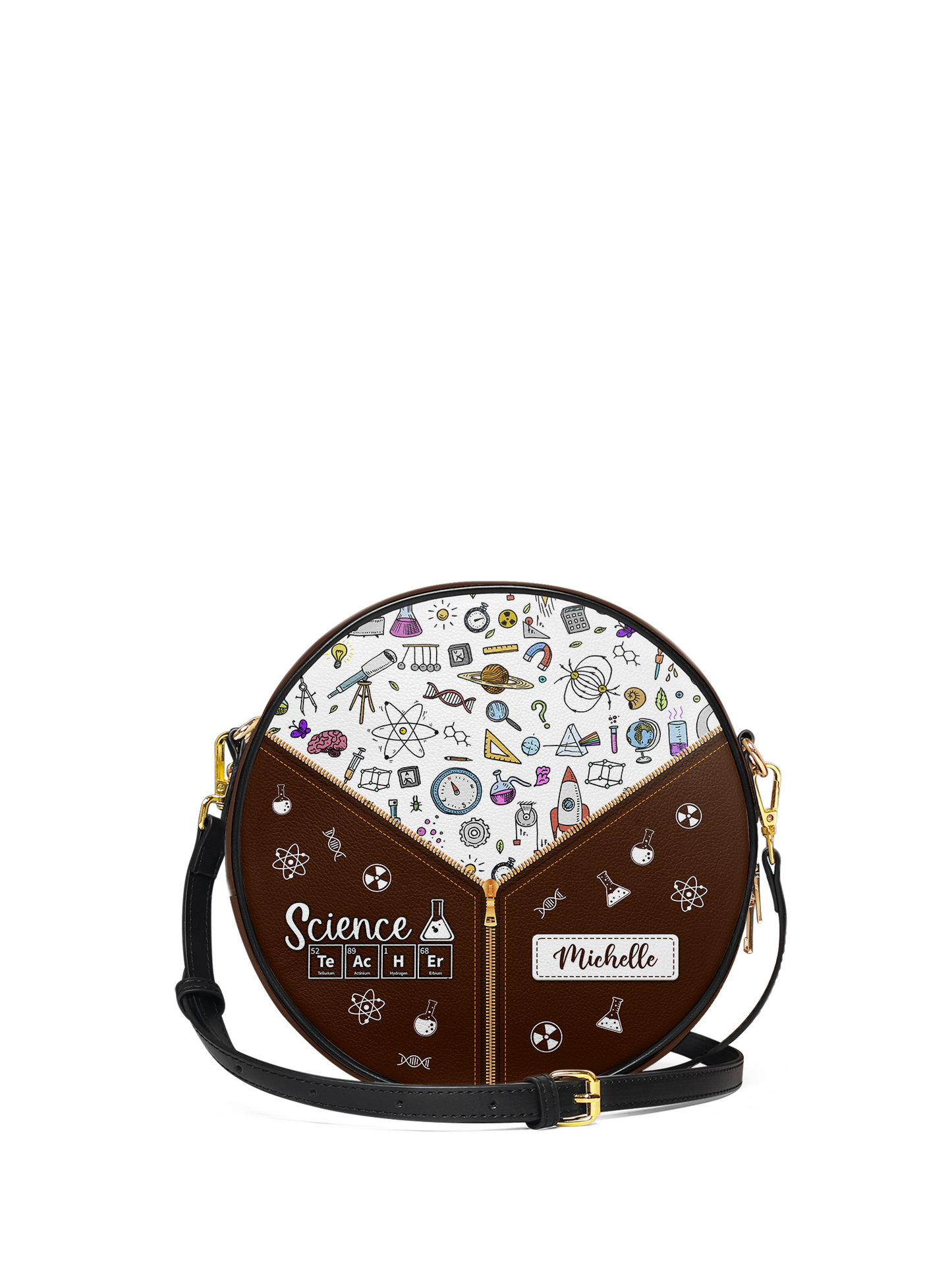 Science Teacher Chemical Elements Circle Crossbody Bag