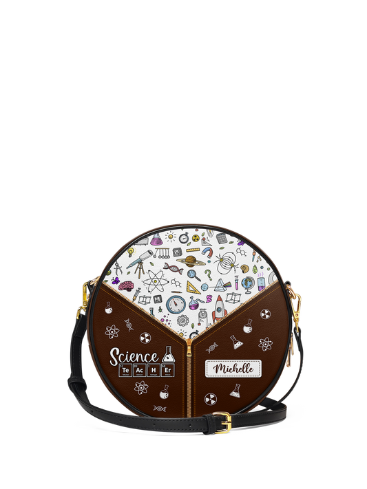 Science Teacher Chemical Elements Circle Crossbody Bag