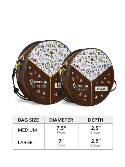 Science Teacher Chemical Elements Circle Crossbody Bag