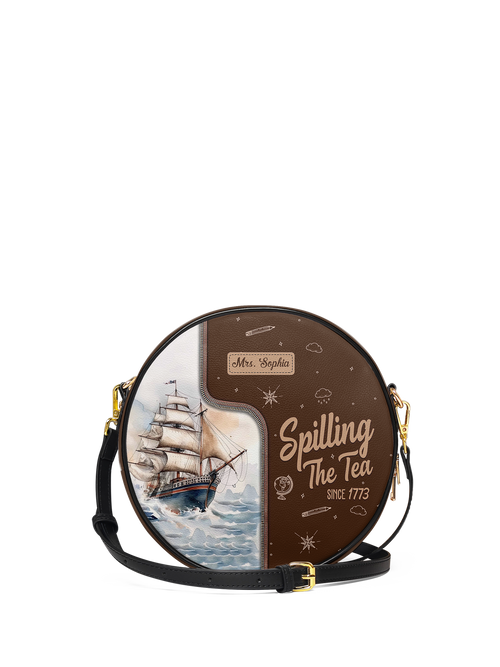 Spilling The Tea Since Circle Crossbody Bag