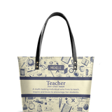 Teacher Noun DNRZ30085485NR Leather Tote Bag