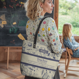 Teacher Noun DNRZ30085485NR Leather Tote Bag