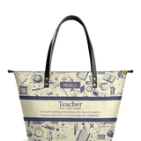 Teacher Noun DNRZ30085485NR Leather Tote Bag