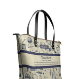Teacher Noun DNRZ30085485NR Leather Tote Bag