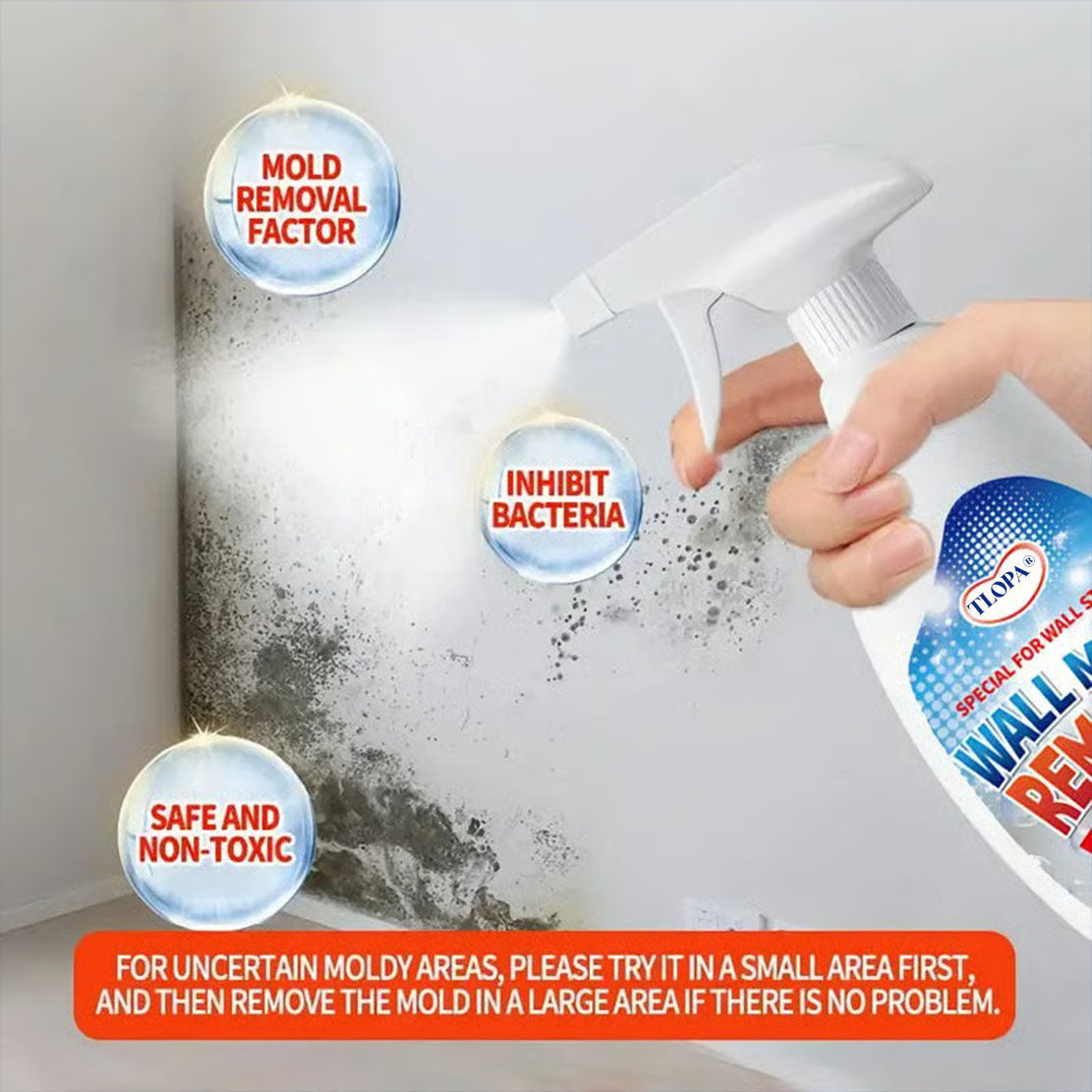 TLOPA® Fast Acting Anti Mold Wall Cleaner Spray