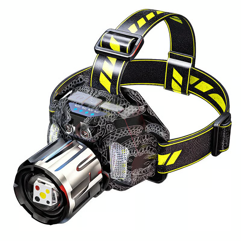 🔥MEGA DEAL 60% OFF!!⏰ 🔦 Rechargeable Multi-Light LED Headlamp, 🔋7500mAh Battery, Motion Sensor Waterproof Headlamp for Camping Hiking Hunting