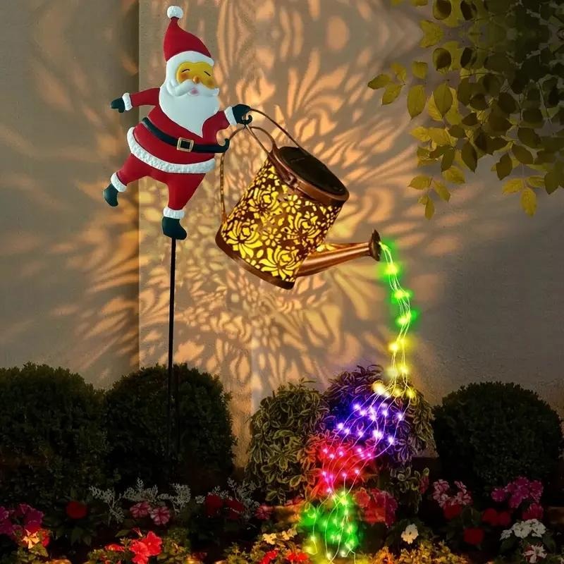 TLOPA® Solar Santa Claus Watering Can Light 🎄