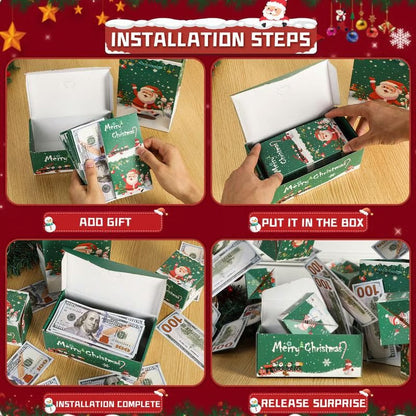 TLOPA® Christmas Surprise Explosion Bouncing Gift Box 🎁