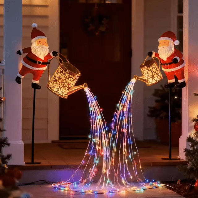TLOPA® Solar Santa Claus Watering Can Light 🎄