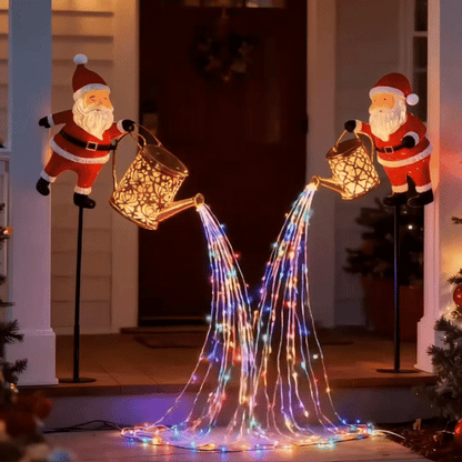 TLOPA® Solar Santa Claus Watering Can Light 🎄